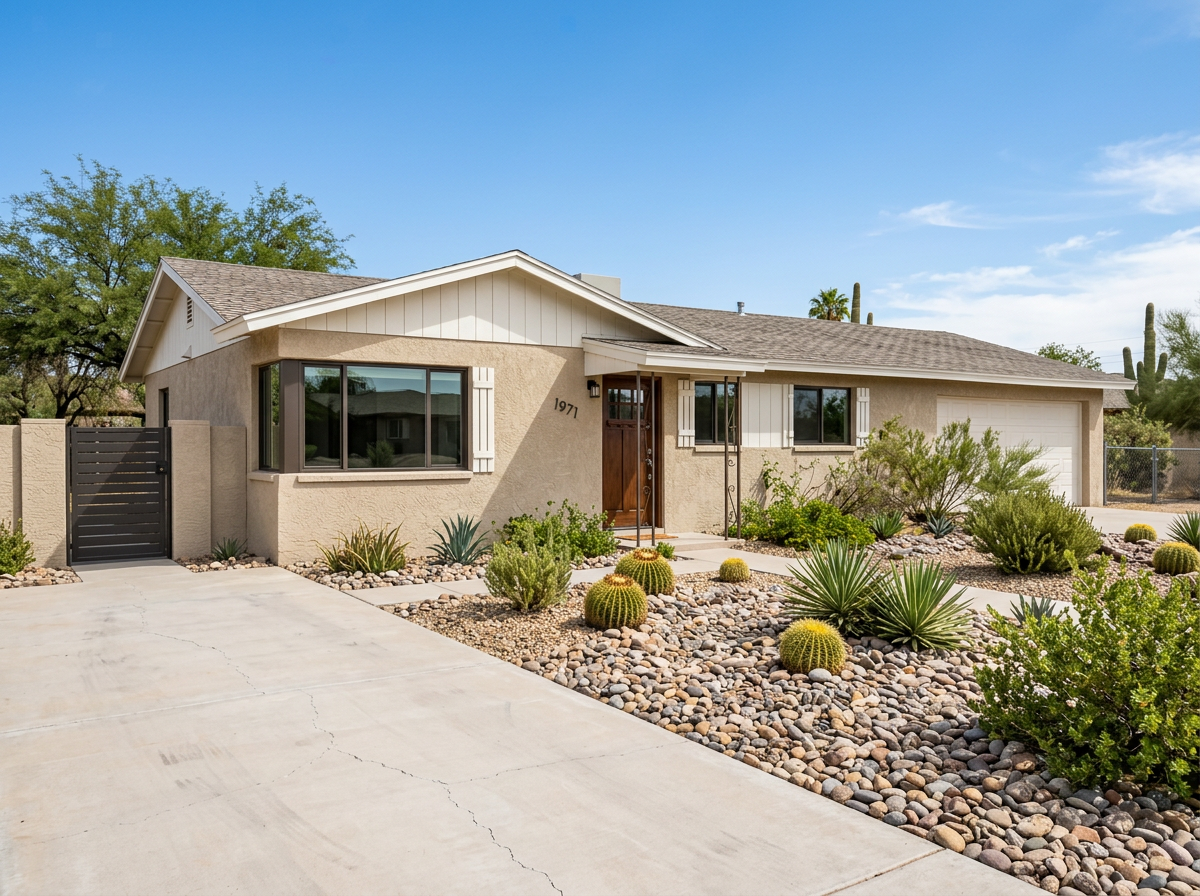 Renovated Mesa AZ home after cash purchase — fresh paint, new landscaping